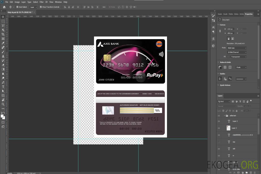 Carte de crédit India Axis Bank IOCL RuPay template Carte de crédit India Axis Bank IOCL RuPay template